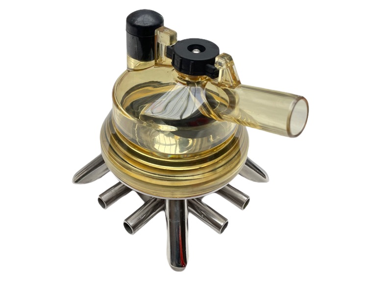 Sammelstück Modell DeLaval HCC 150, Edelstahl 2:2, 855 gr., mit Unterteil (PSU) komplett