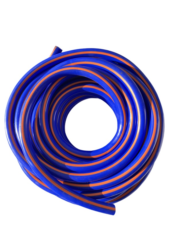 Silikon Milchschlauch, 16 x 28 mm, geeignet für DeLaval mit orangenem Streifen, 25 m Rolle