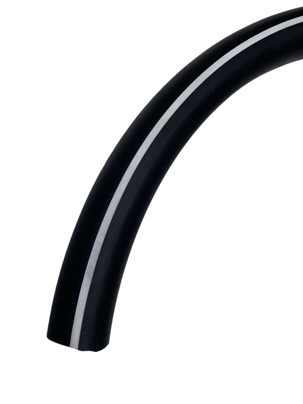 Gummi Milchschlauch, ø 28 x 42 mm, weißer Streifen, 25 m Rolle