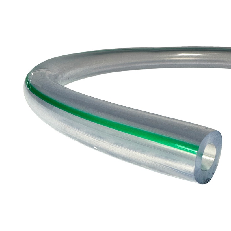 PVC Milchschlauch 19x32 mm mit grünem Streifen