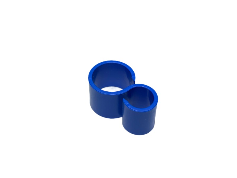 Schlauchhalter, blau, für 14 mm Schläuche und Doppelpulsschlauch