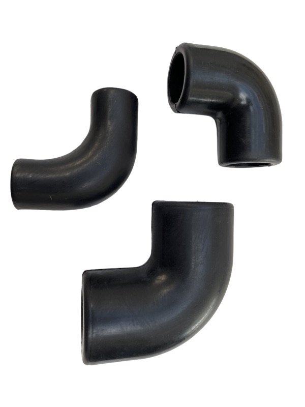 Winkel, Gummi, geeignet für Ø 40 mm