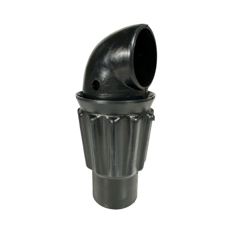 Einlaufbogen, Rohr Ø 40 mm, Loch im Glas Ø 60 mm, für Edelstahlklappe Bohrung seitlich und hinten, Modell Westfalia, Original Nummer 7038-2809-050