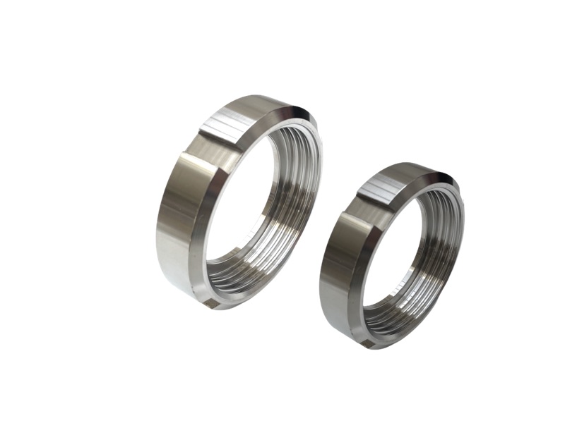 Edelstahl Überwurfmutter für Walzkupplung DN50, Rohr 52 mm (außen)
