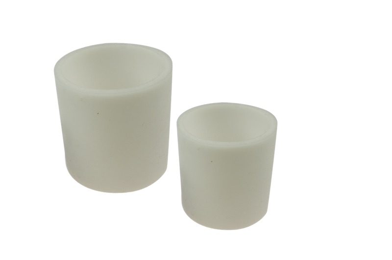 Silikon Muffe, Ø 50-52 mm, Länge 60 mm, weiß, für Edelstahl Klemmkupplung 34...