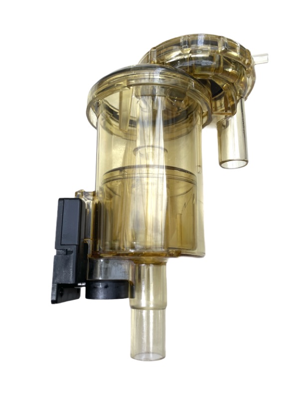 Schwimmergehäuse Set, komplett mit Membrane, Schwimmer pneumatisch, Deckel und Halterung.