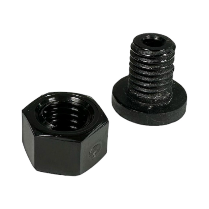 Befestigungsschraube und Mutter, Kunststoff, schwarz