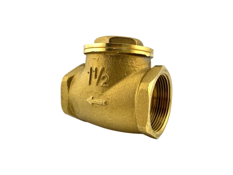 Messing Rückschlagklappe 1 1/2" für Vakuumleitung