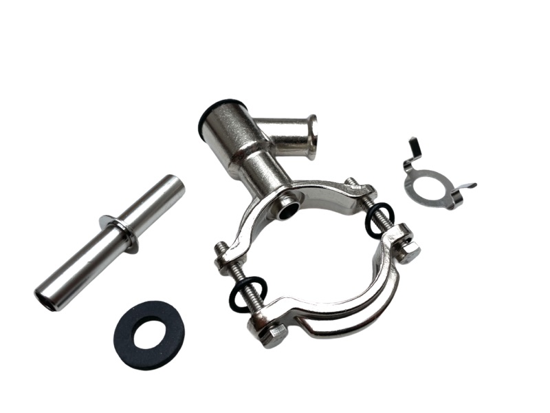 Vakuumanschluss, 1 1/4“ - 1 1/2“, geeignet für GEA/Westfalia, vernickelt
