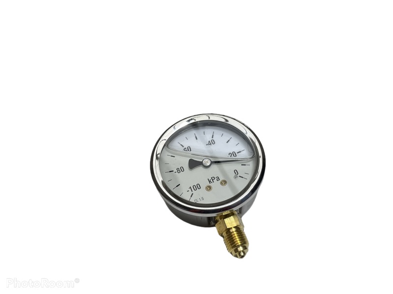 Vakuummeter, 63 mm, 1/4" Anschluss, Glyzerin gefüllt
