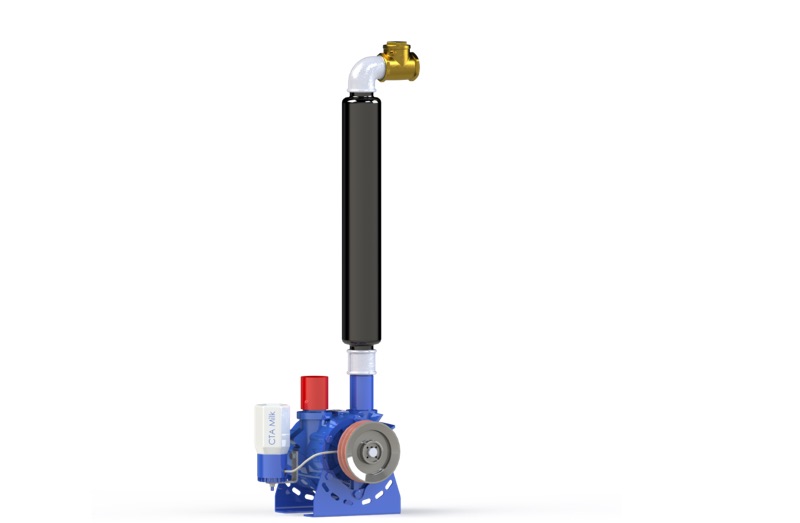 Vakuumpumpe PV 1500, Pumpenkörper einzeln, 1000-1450 Liter inkl. Riemen/Lüfterscheibe, Endschalldämpfer und Öler