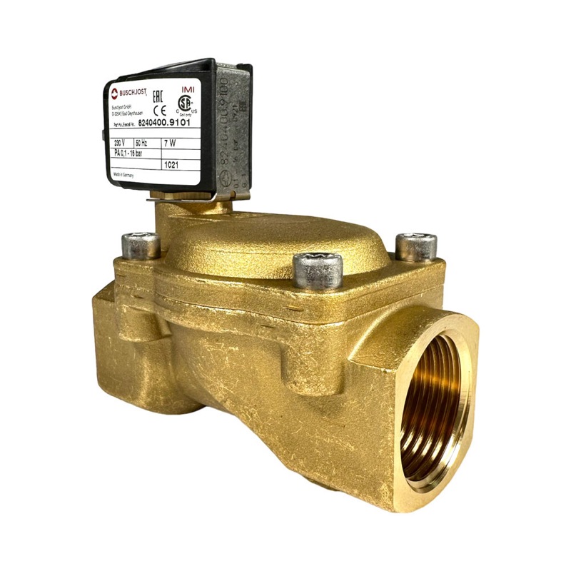 Wassermagnetventil, 1" für Rohr-/Plattenkühler, stromlos geschlossen, 230V