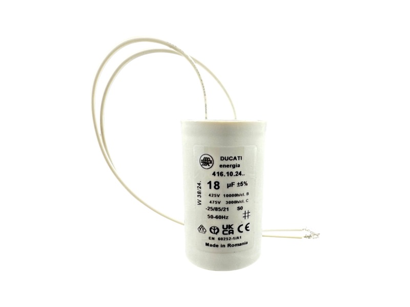 Kondensator für Getriebemotor 18µF, Pumpe 270 und 285 Typ H4