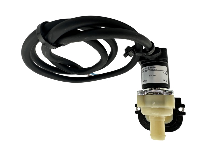 Magnetventil, einfach, winklig 24V ( =) mit Kabel, 3/4" Anschlussgewinde, Ø 13,5mm Stutzen