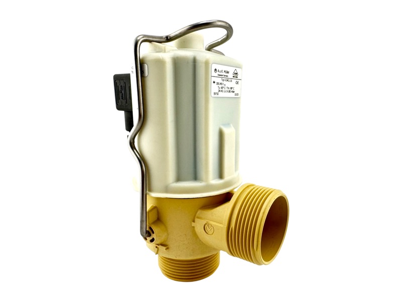 Ablassventil, 2x Gewinde 1½", 230 V, stromlos, geschlossen