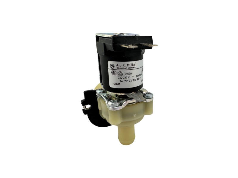 Magnetventil, einfach, winklig 230V (=), 3/4" Anschlussgewinde, Ø 13,5mm Stutzen mit 10 Liter Mengenregler