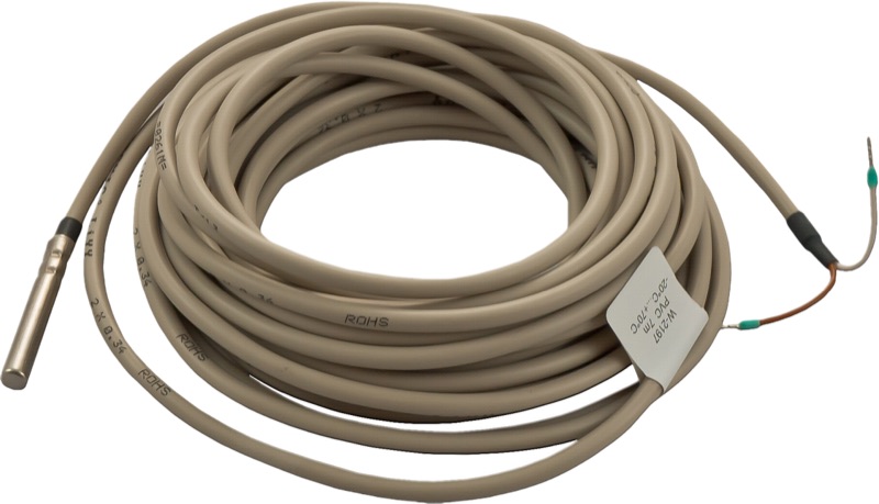 Temperaturfühler PCV2-2, 6 x 40 mm, Länge: 7m, für Packo Milchkühltanks
