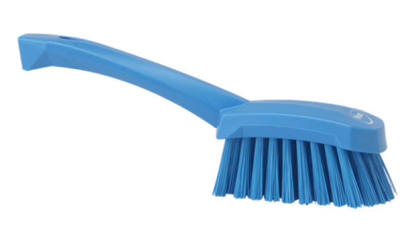 Handbürste mit kurzem Stiel, 270 mm, Hart, Blau, passend 64186301 (alte Nummer 9052)