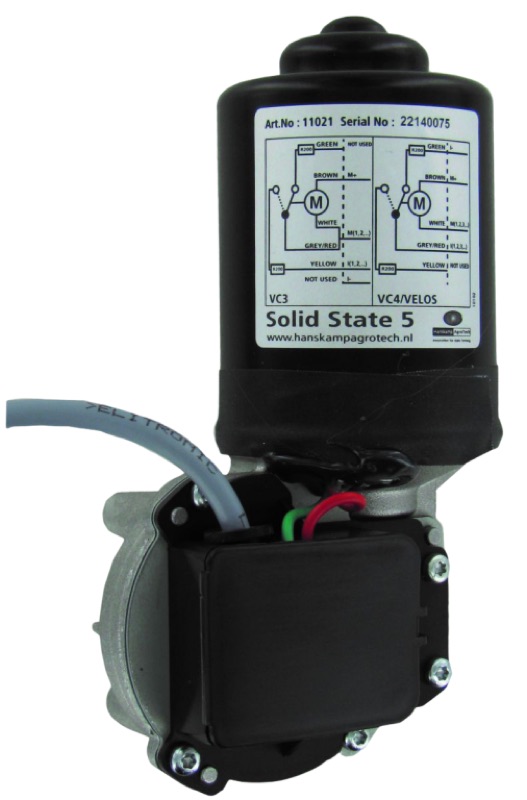 Fütterungsmotor Miele, SAC, schwarz, schwarz, Modell VC3/VC4, 24 V mit Anschlusskabel passend für 7160-2206-087 mit Kabel und 7160-2206-089 ohne Kabel