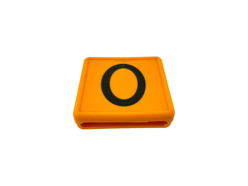 Halsband Nr. 0 , orange klein, 47 x 48 mm