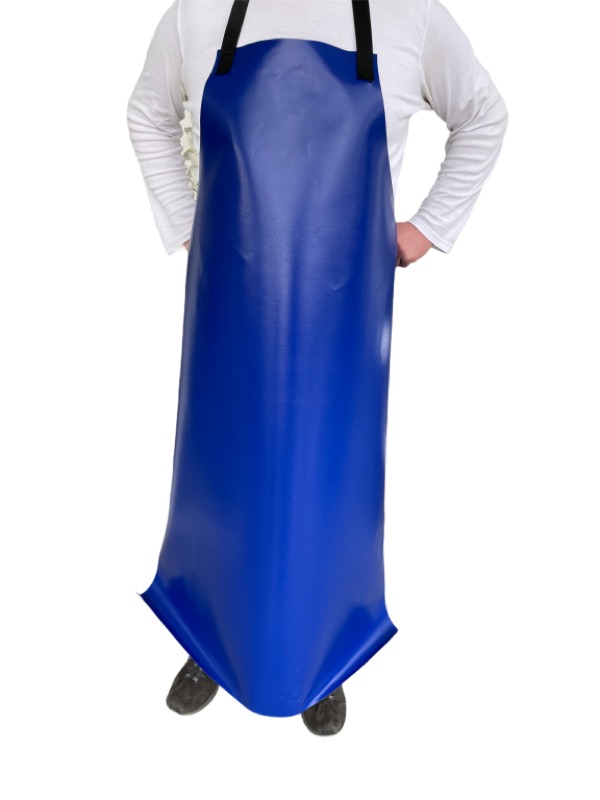 PVC Melkerschürze, blau, 125 x 100 cm