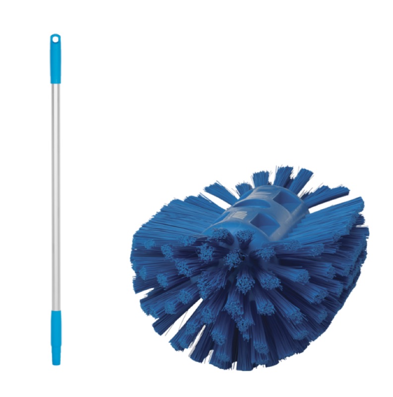 Milchwannenbürste 970393 blau mit Stiel 929313 (alte Nummer: 9049)
