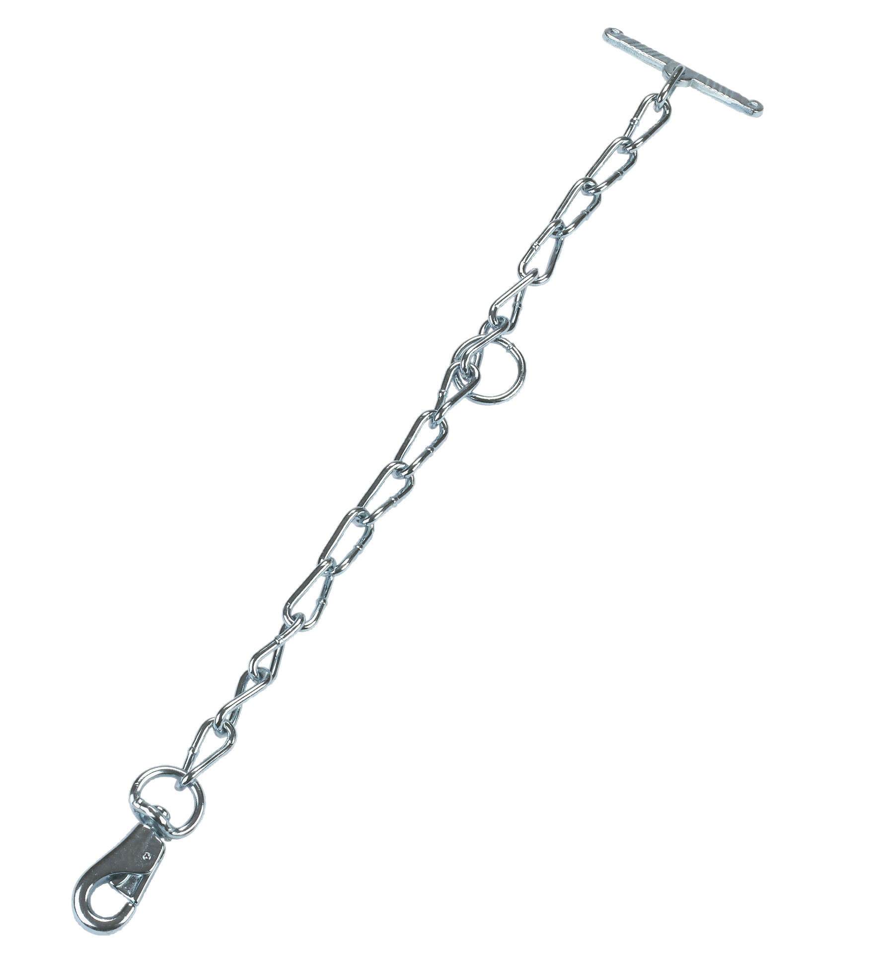 Kettenteil einfach mit Karabiner u. Knebel, 5mm