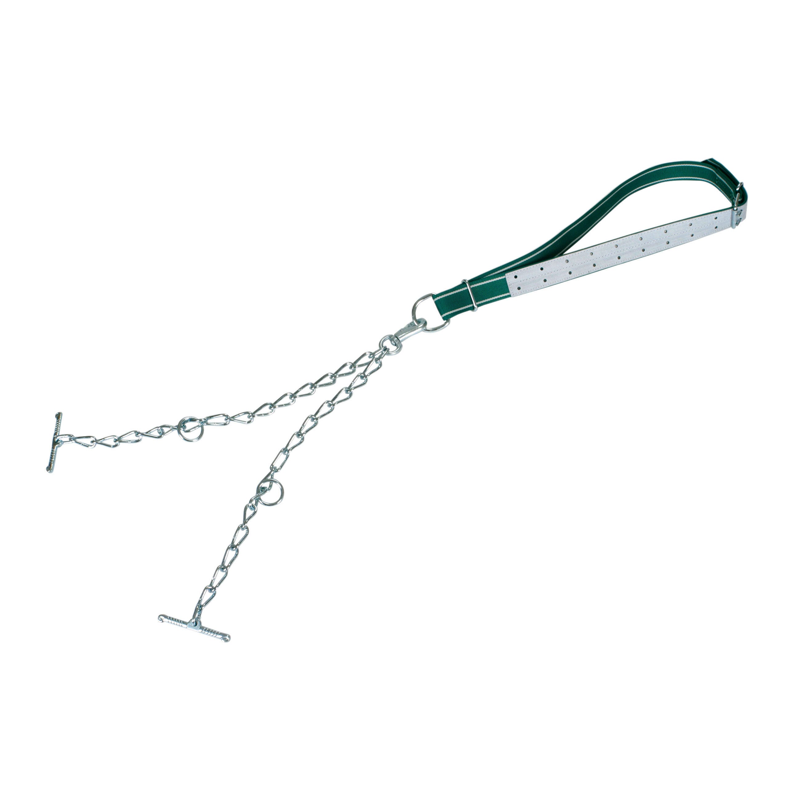 Jungbullenanb. kompl., Kette 6mm, dopp., mit Karabiner