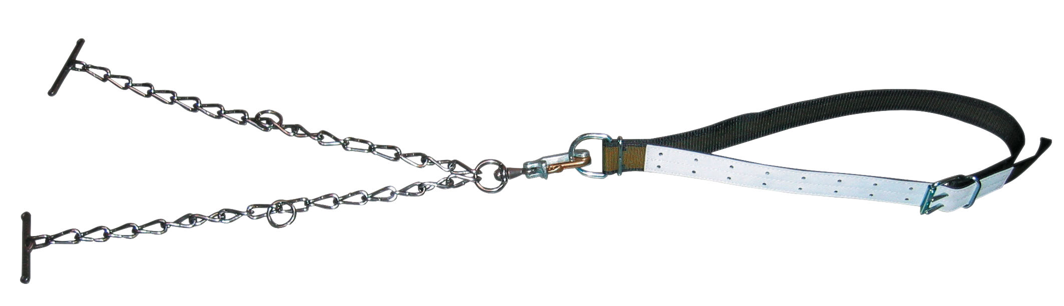 Bullenanb. kompl. m. Kette 7mm dopp., Sicherheitsverschl.groß