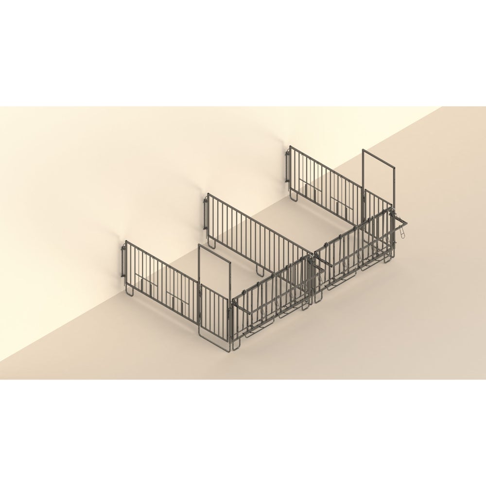 Doppelset f. 2x3er-Kälbergrup. mit Wandbefestigung