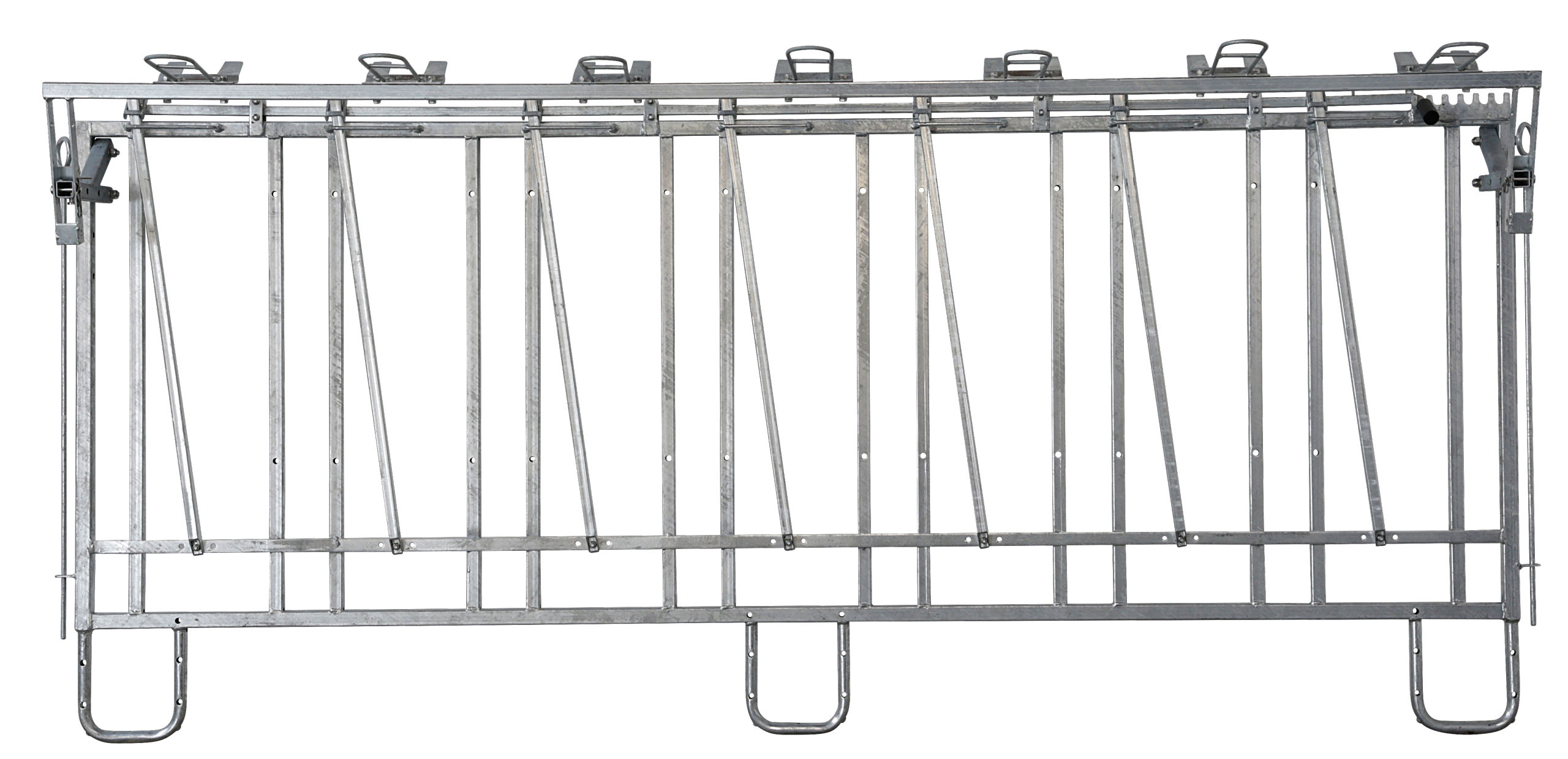Fressgitter modulare Zaunaufstallung 7 Plätze
