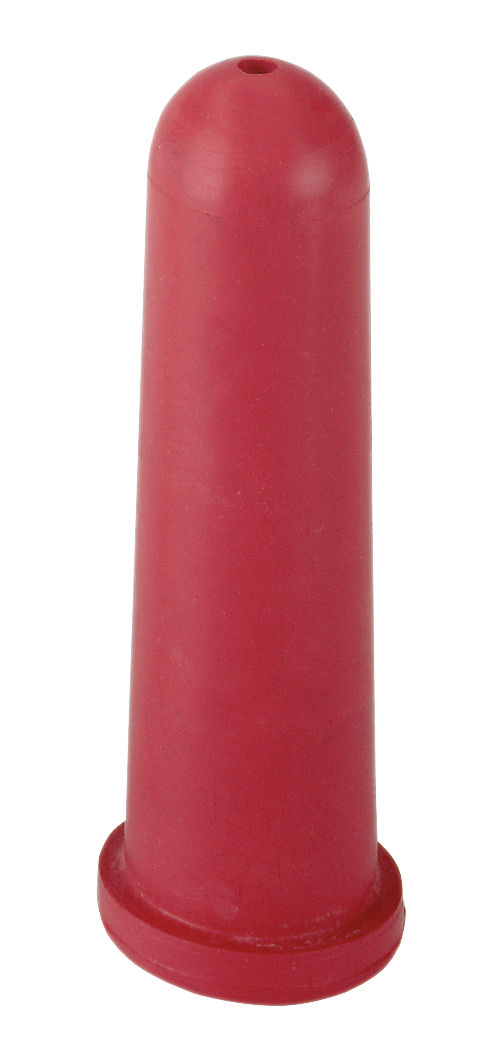 Sauger Super kurz, 100mm, rot mit rundem Loch