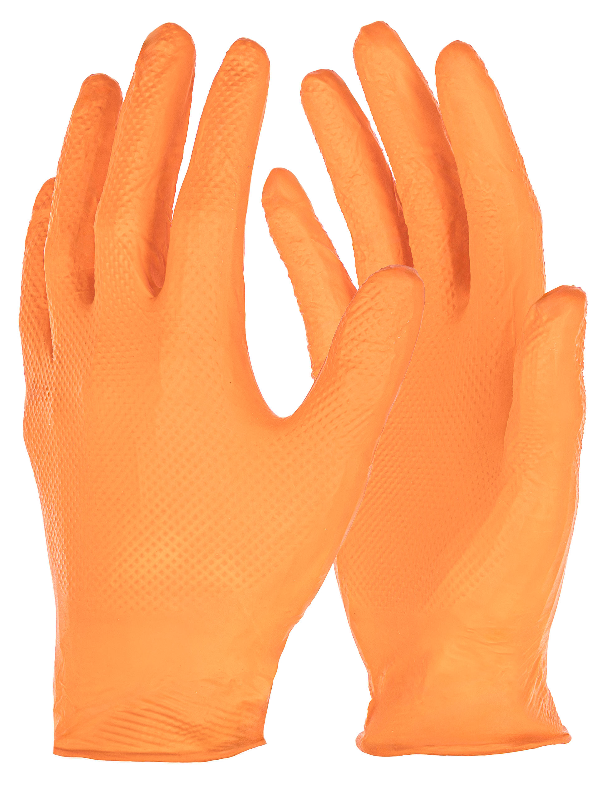 Nitril Einmalhandschuh X-Grip 240mm, 50 St, Gr. XXL, orange