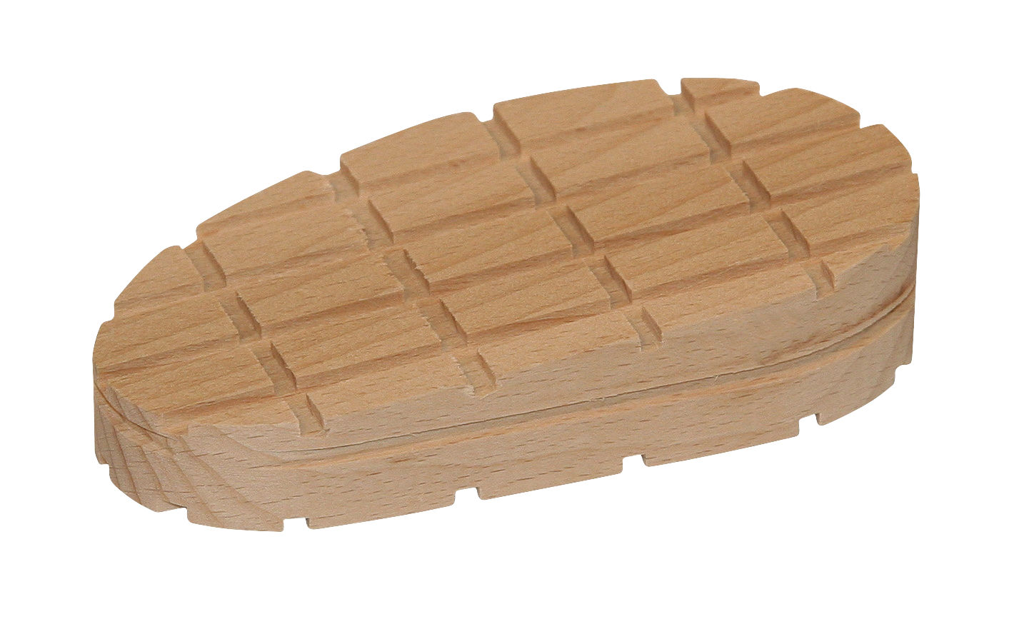 Holzklotz einzeln, klein, keilförmig