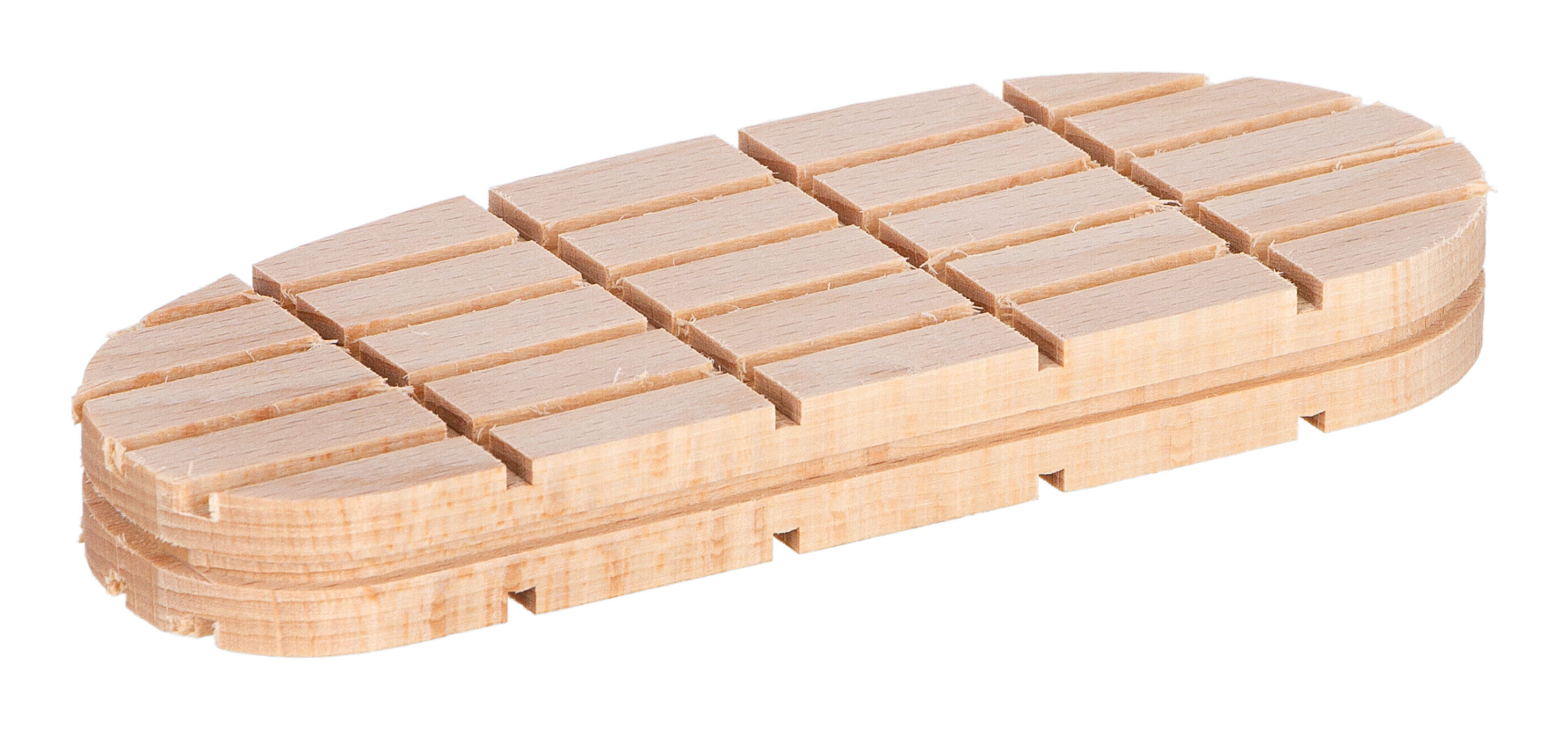 Holzklotz flache Ausführung, einzeln, Größe XL