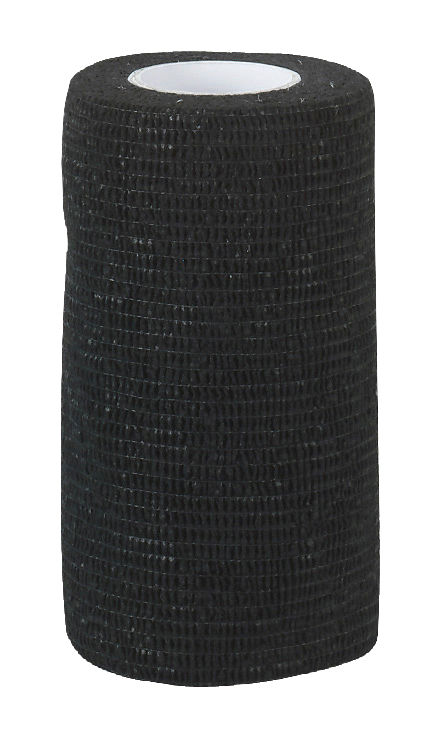 EquiLastic selbsthaftende Bandage, 10 cm breit, schwarz