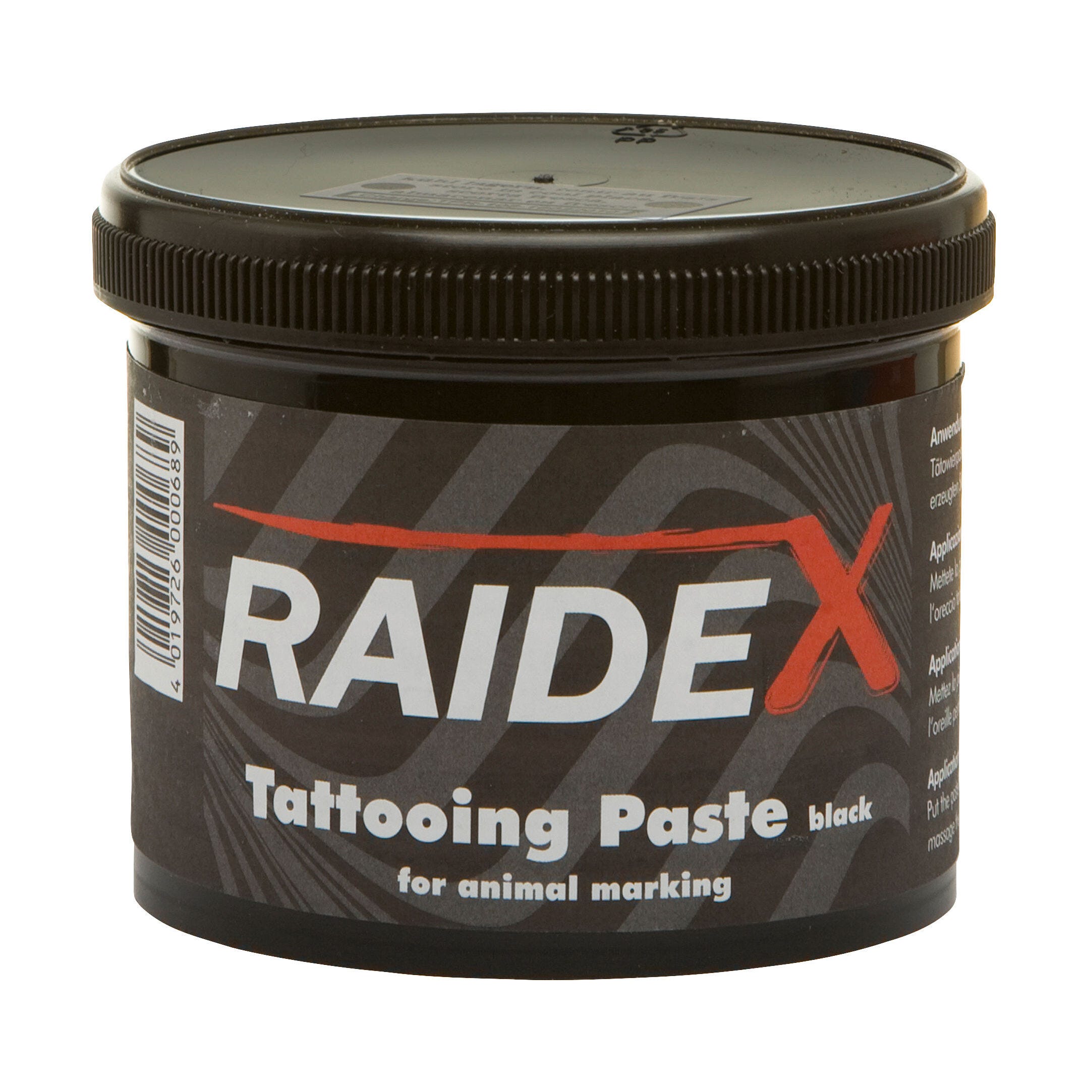 Tätowierfarbe schwarz, 600g-Dose, Orig. Raidex
