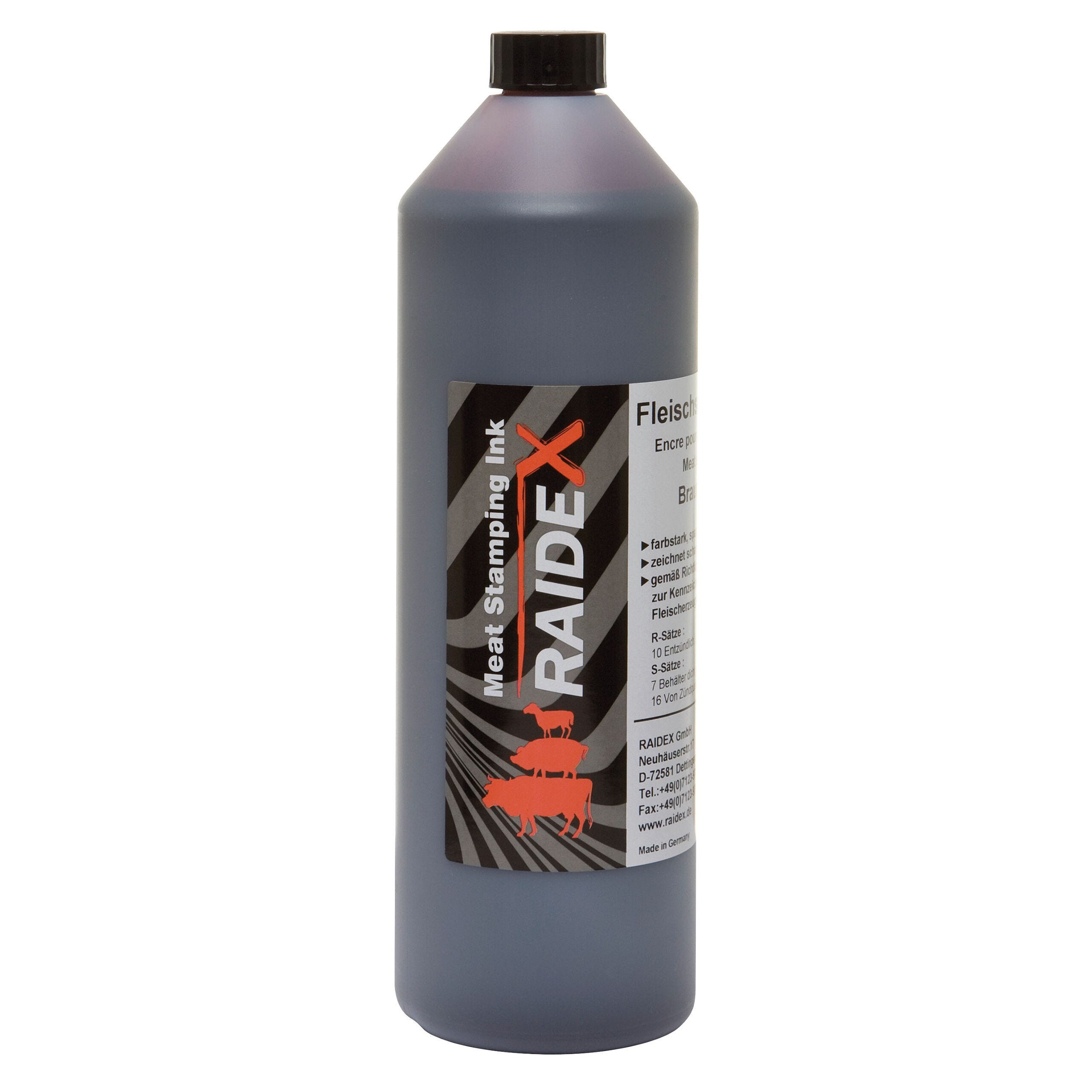 Fleischstempelfarbe braun, 1 L orig.Raidex
