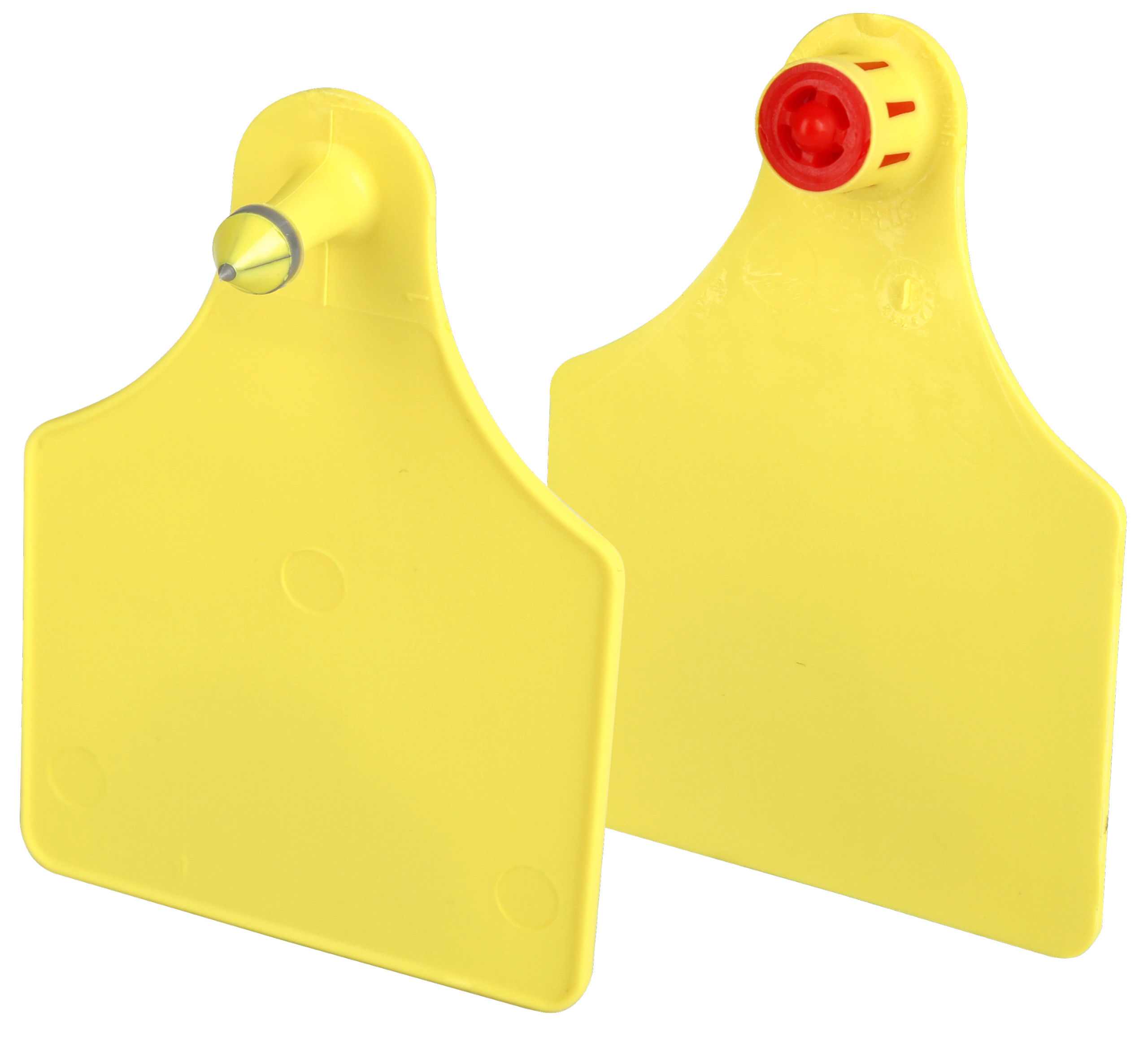 FlexoPlus Rinder-Ohrmarke D/D blanko, Dorn- u Lochteil, gelb