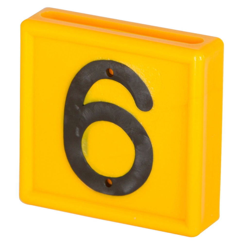 Nummernblock, gelb, Nr. 4, 10er Pack zum Einschlaufen