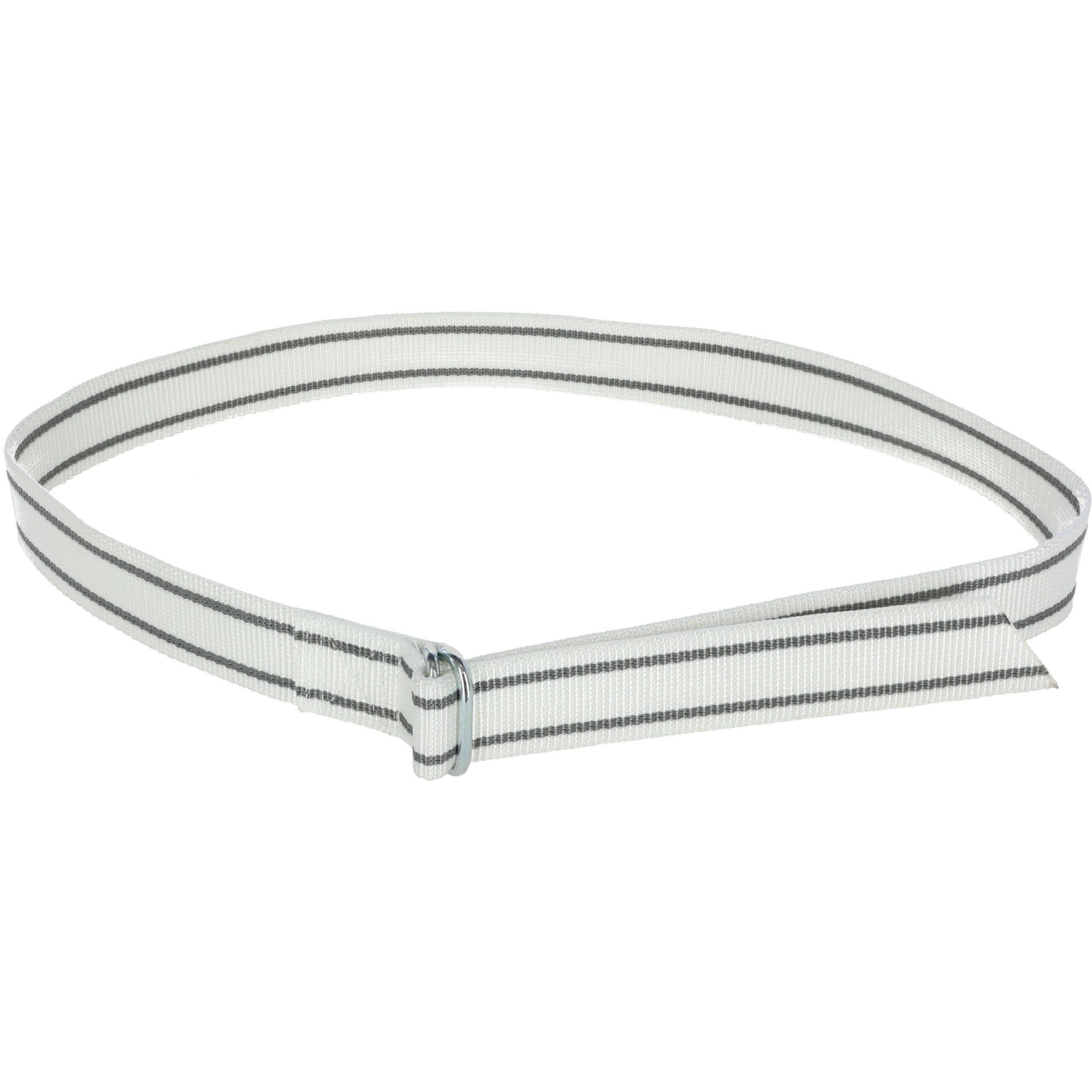 Halsmarkierungsband gewebt, 40mm, 130cm lang weiß/schwarz