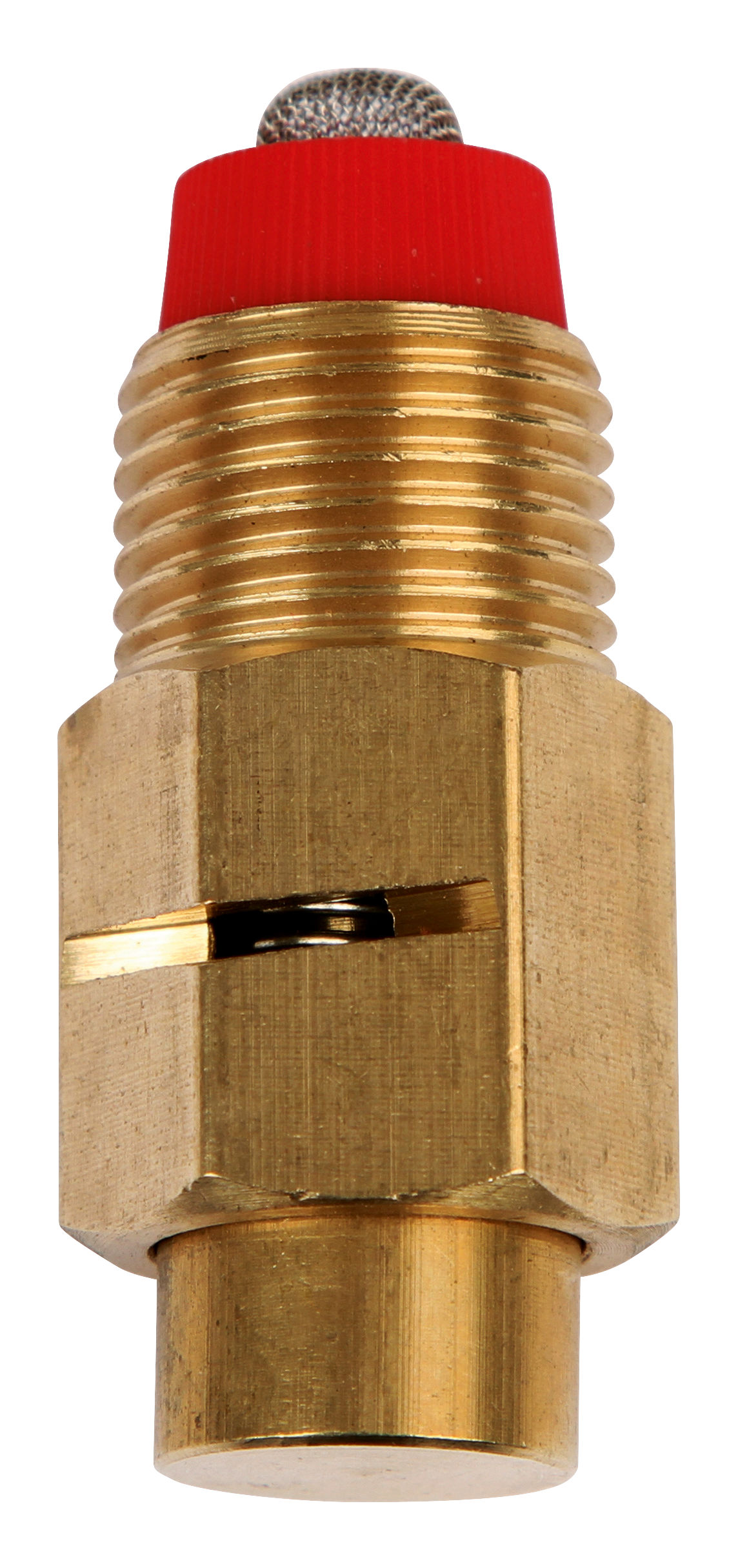 Sprühnippel Messing 1/2", 58,7 mm mit Ø Stift 17 mm, geschlitzt