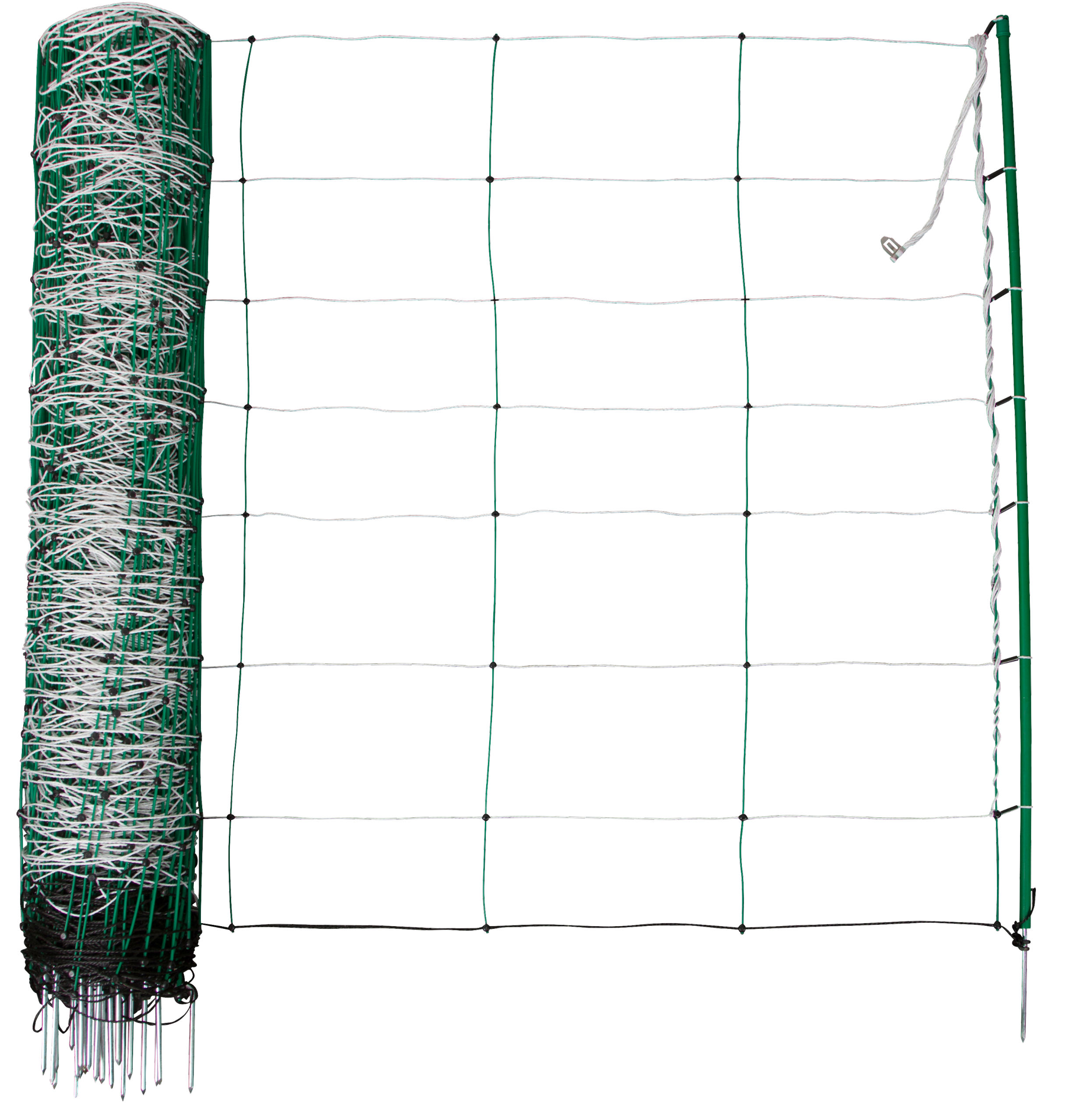 TitanNet, 50m, weiß/grün 108cm, Einzelspitze