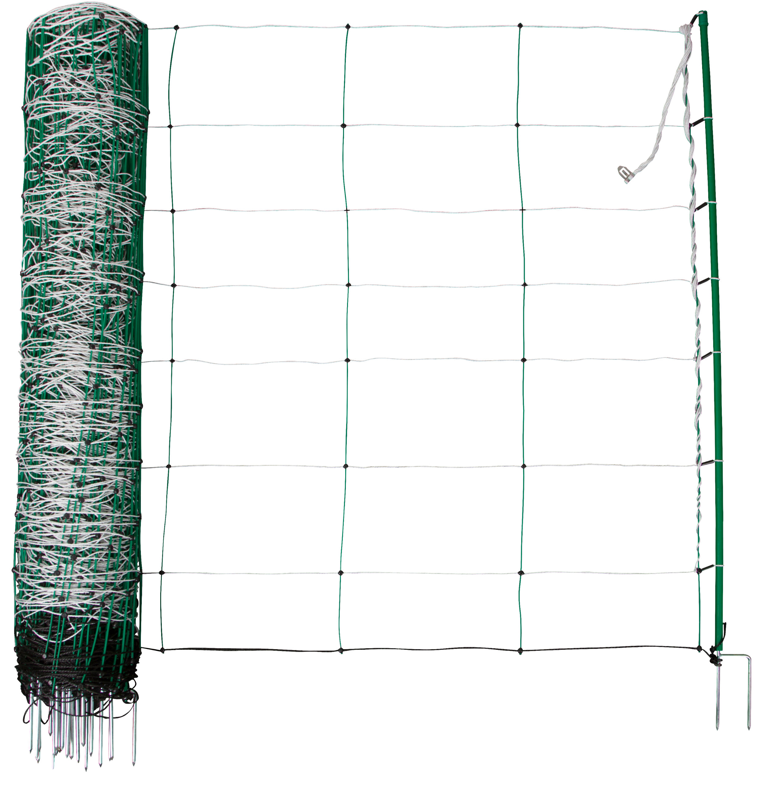 TitanNet, 50m, weiß/grün 108cm, Doppelspitze