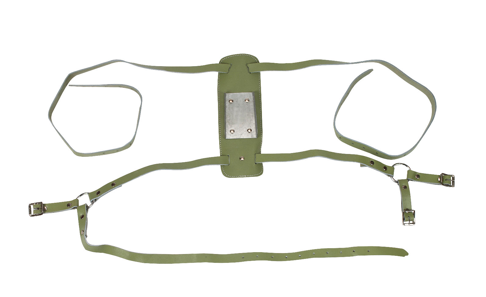 Bocksprunggeschirr, Leder
