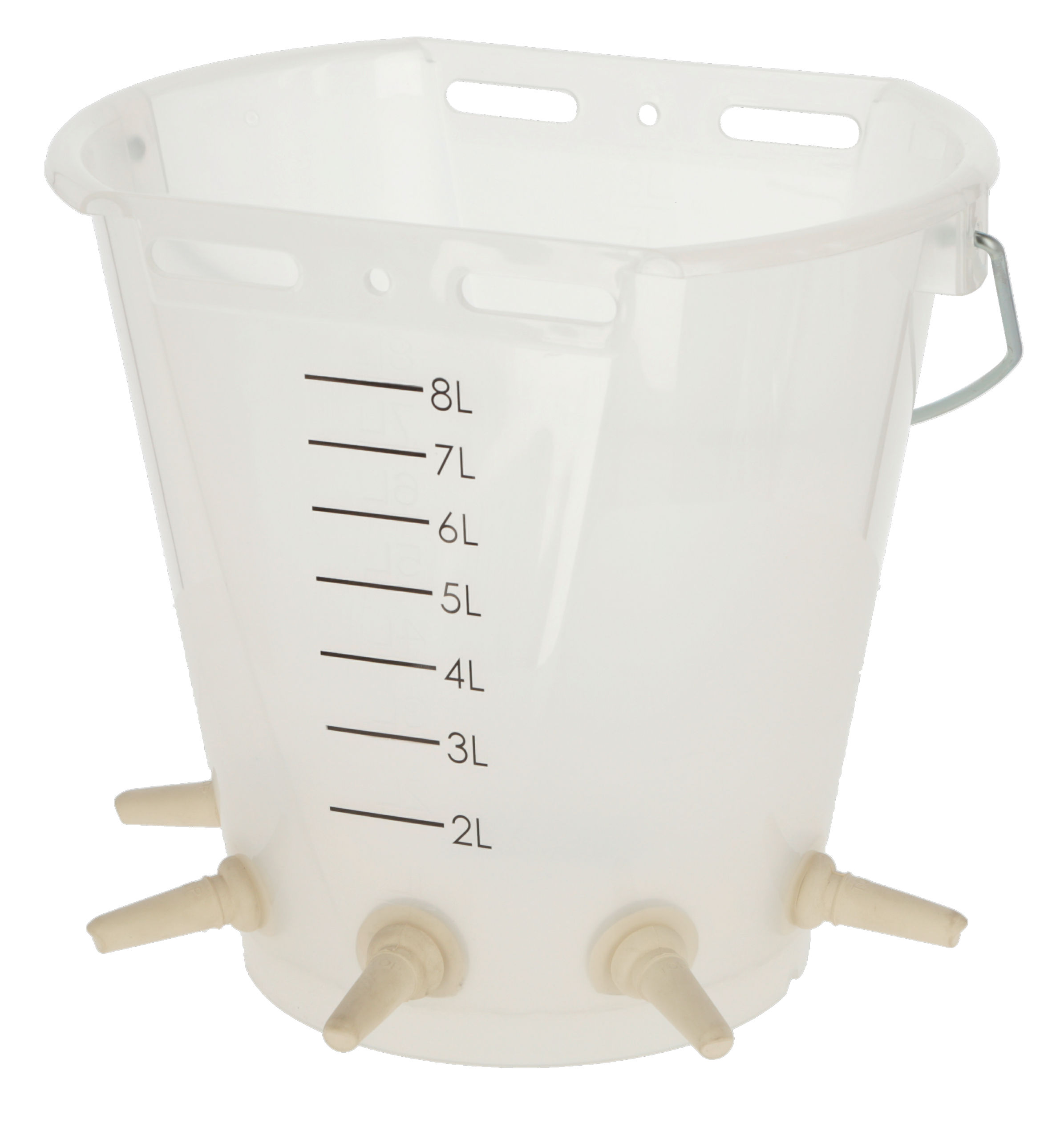 Lammeimer transparent mit 5 Little Softy Sauger