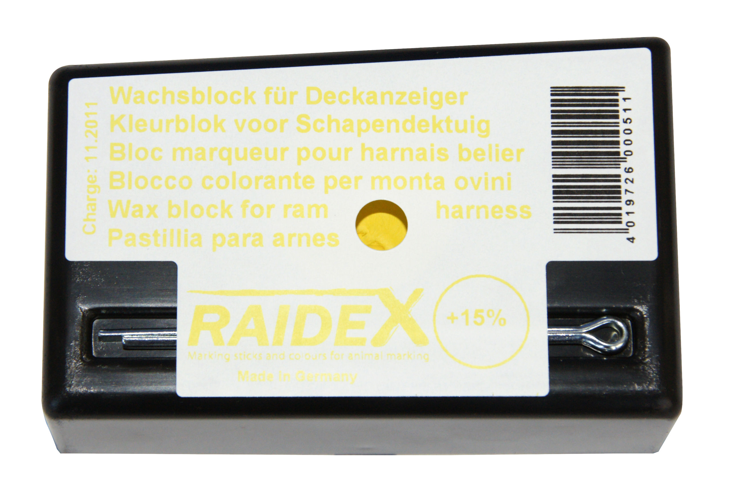 Wachsblock gelb , orig.Raidex