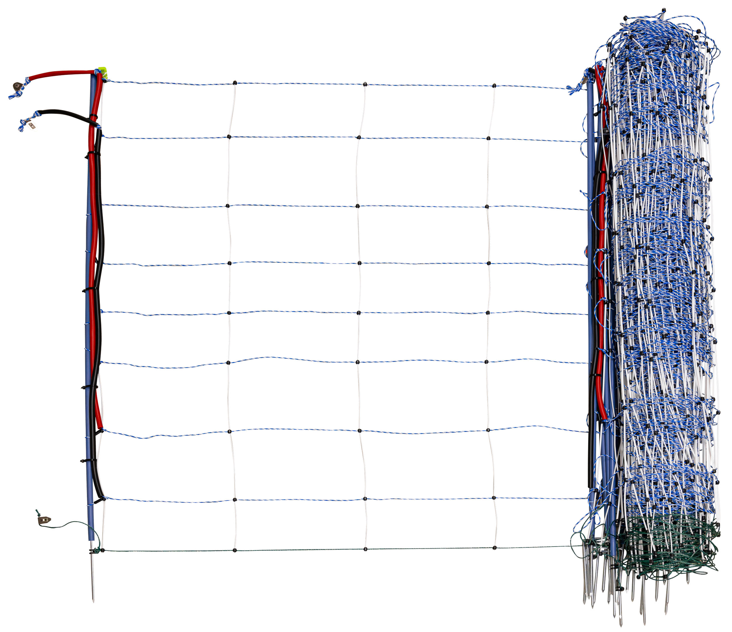 TitanNet Premium Vario,50m,+/- weiß/blau, 122cm, Einzelspitz