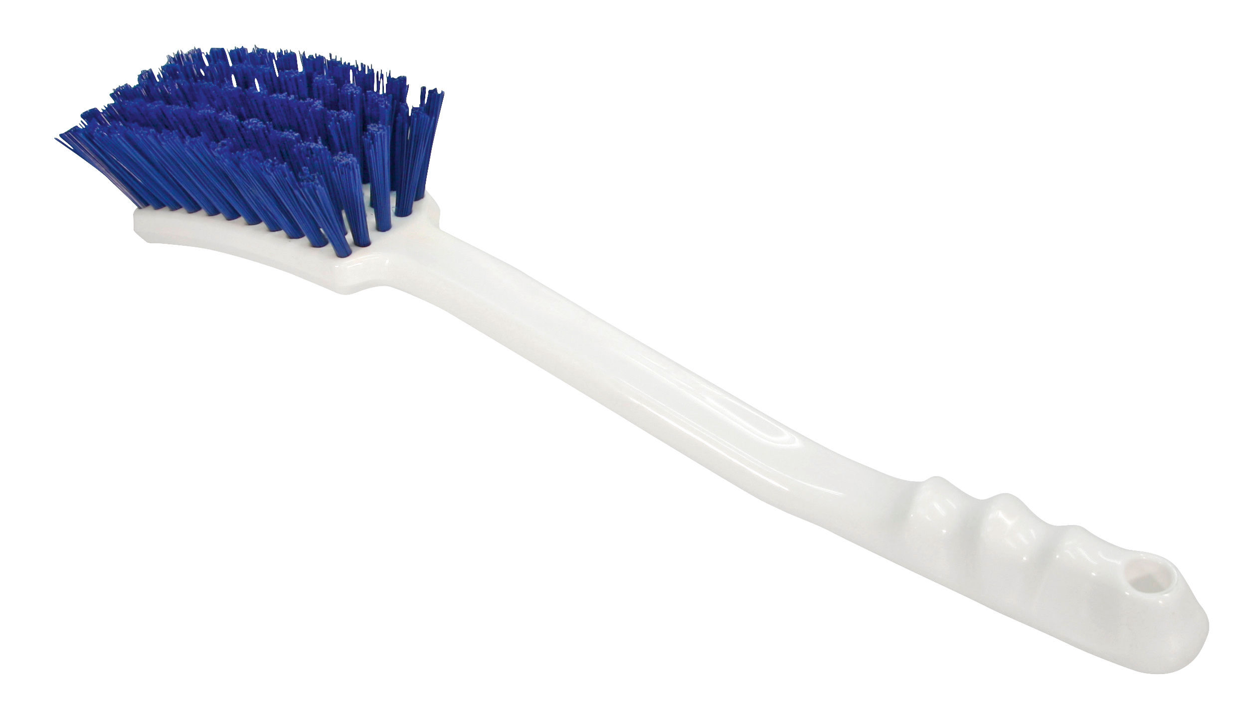 Stielbürste m. langem Griff PP 40cm, Besatz PBT blau
