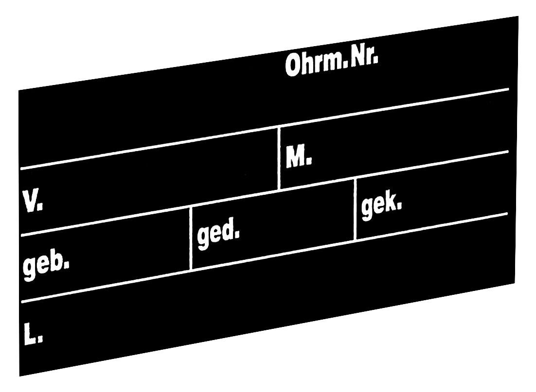 Stalltafel mittel 40 x 22 cm